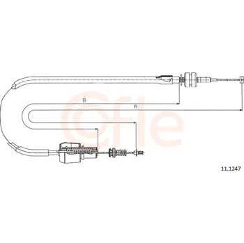 Lanko parkovací brzdy Lanko plynu, 11.1247