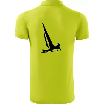 Pánská košile Katamarán 2 osoby - Polokošile Victory sportovní (dresovina) - 3XL ( Limetková )