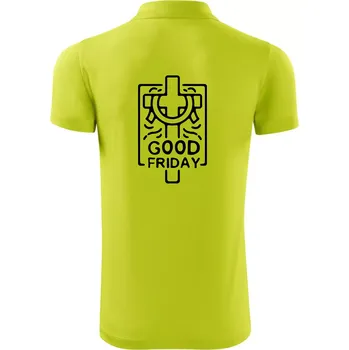 Pánská košile Good friday - Polokošile Victory sportovní (dresovina) - 3XL ( Limetková )
