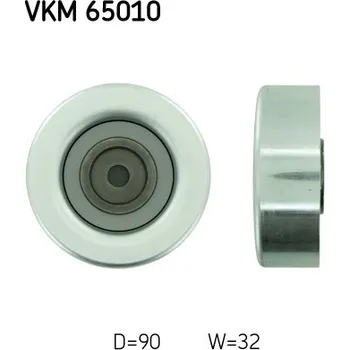 Vratna/vodici kladka, klinovy zebrovy remen, VKM 65010