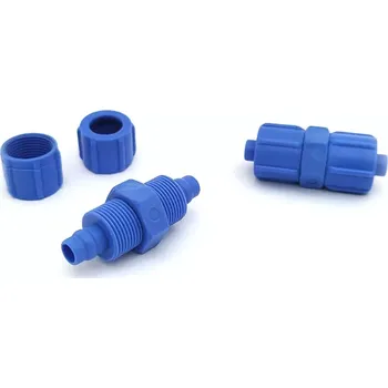 Příslušenství ke kompresoru Plastová přímá spojka s převlečnými maticemi ø hadic 8mm (Plastová přímá spojka s převlečnými maticemi ø hadic 8mm)