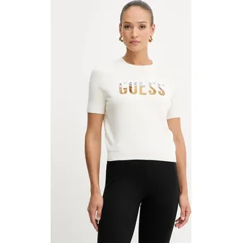 Guess Svetr W5YR25 Z2NQ2 Écru Regular Fit M