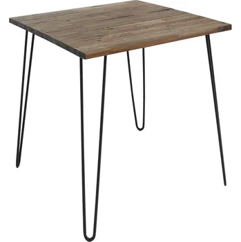 Jídelní stůl Jídelní stůl Scorpion 80 cm hnědý masiv akácie