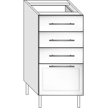 Kuchyňská skříňka Spodní zásuvková skříňka S40Z BRAVO 8 Dekor: Akácie světlá