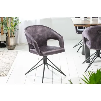 Jídelní židle Designová jídelní židle, šedá Eternity