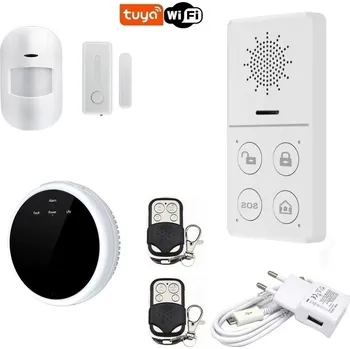 Sada domovního alarmu Mini Wi-Fi alarm TUYA (1+1) + bezdrátový detektor plynu GAS-G01