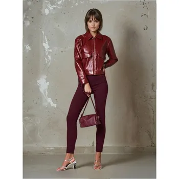 Dámské džíny Sinsay - Džíny skinny - burgundy - 875EV-83J - 875EV-83J-40
