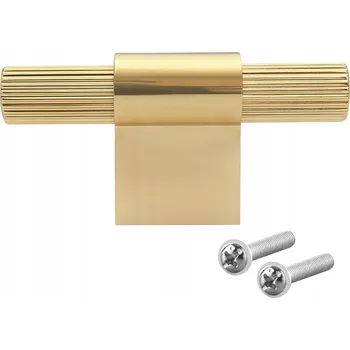 Nábytkové kování Nábytková úchytka klasická zlatá pololesklá 6,8 x 1,7 x 3,5 cm