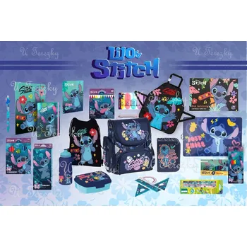 Školní batoh Lilo a Stitch Školní sada set batoh/aktovka Lilo a Stitch, penál, sáček a doplňky 20 ks