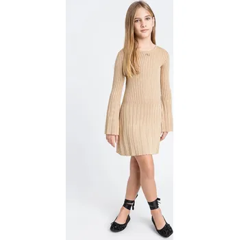 Dívčí šaty Dívčí šaty Twinset 252GJ3110 béžová 80X, vel. 140