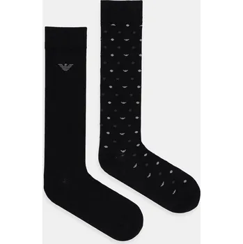 Pánské ponožky Ponožky Emporio Armani Underwear 2-pack EM000545.AF18145 černá 99X, vel. ONE SIZE