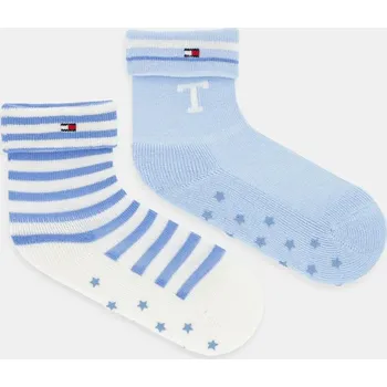 Dětské ponožky Tommy Hilfiger 2-pack 701236337.9BYA modrá 55X, vel. 23/26