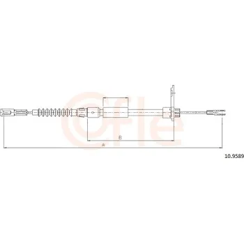 Lanko parkovací brzdy Tazne lanko, parkovaci brzda, 10.9589