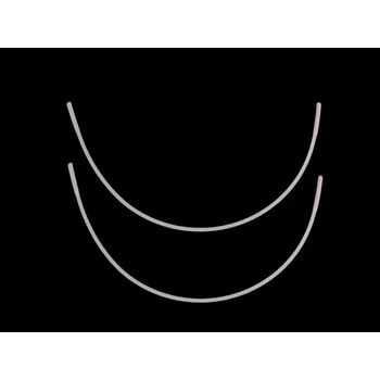 Kostice kovové ploché, barva 36 bílá