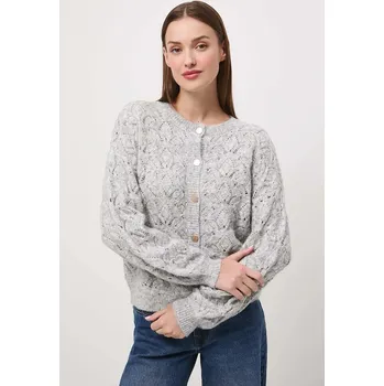 Dámský svetr Kardigan Medicine dámský, šedá barva RW25-SWD301 90M, vel. M