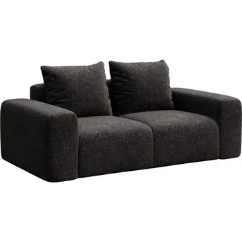 Pohovka Rodier Antracitově šedá čalouněná dvoumístná pohovka Monce 212 cm