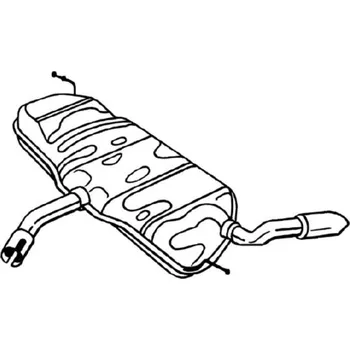 Tlumič výfuku Zadní tlumič výfuku, 220-023