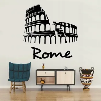 Samolepící dekorace Koloseum v Římě - vinylová samolepka na zeď 80x79cm