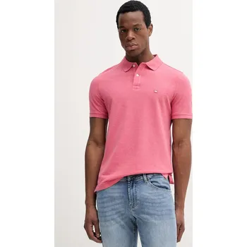 Pánské tričko Bavlněné polo tričko United Colors of Benetton oranžová barva, 3088U3023 03A, vel. S