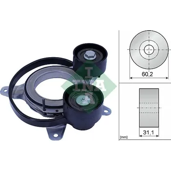 Napínák, žebrovaný klínový řemen, 534 0814 10