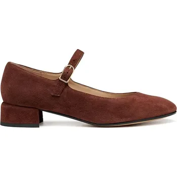 Dámské lodičky Kožené lodičky Geox D FLORETIA hnědá barva, na podpatku, D46WMA 00021 C7011 D46WMA.00021.C7011 88X, EUR 41