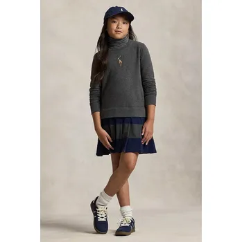 Dámské šaty Dívčí šaty Polo Ralph Lauren 313978991001 šedá 90X, vel. 155-159