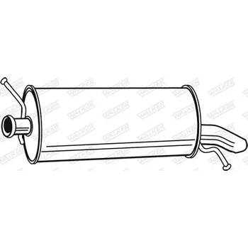 Tlumič výfuku Zadní tlumič výfuku, 72184