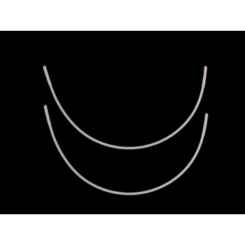 Kostice kovové ploché, malé, 36 bílá