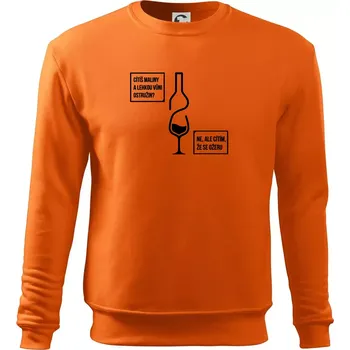 Pánská mikina Cítím, že se ožeru - Mikina Essential pánská - S ( Oranžová )