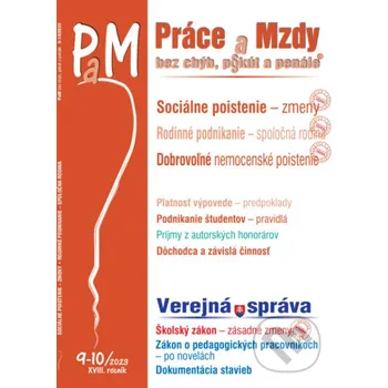Práce a Mzdy 9-10 / 2023 bez chýb, pokút a penále - Sociálne poistenie - Poradca s.r.o. Poradca s.r.o.