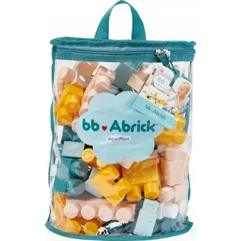 ostatní stavebnice STAVEBNICE v tašce, 60 dílků, pastelové barvy, Abrick ECOIFFIER