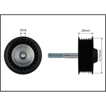 Vratna/vodici kladka, klinovy zebrovy remen, 500510