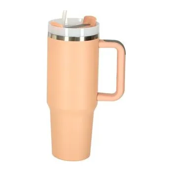 Termohrnek Termo hrnek z nerezové oceli 1,2 l pudrově růžový