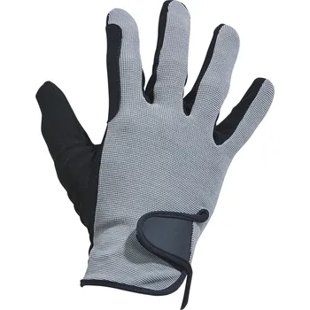 BUSSE Rukavice jezdecké Basic BUSSE, grey/black Dětské S