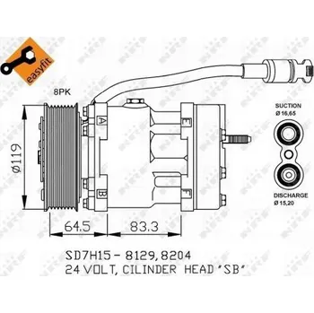 Kompresor klimatizace Kompresor klimatizace, 32751