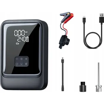 Kompresor Elektrická pumpa kompresor na matraci, kolo, motorku, pneumatiky 12V LED NW05