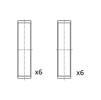 Ojnice Ojniční ložisko, BB2078-STD