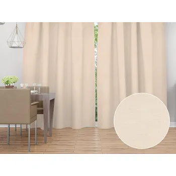 ubrus Dekorační závěs - Paris TF-002 Světle béžový 150x140 cm