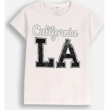 Dívčí tričko Dětské tričko Coccodrillo béžová barva, EVERYDAY GIRL A ZC5143237VGA 02X, vel. 146