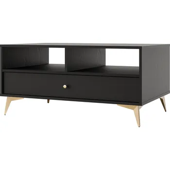 Konferenční stolek TOKYO 1 c | konferenční stolek 201 | 100,2x65 cm | černá grafit/zlatá