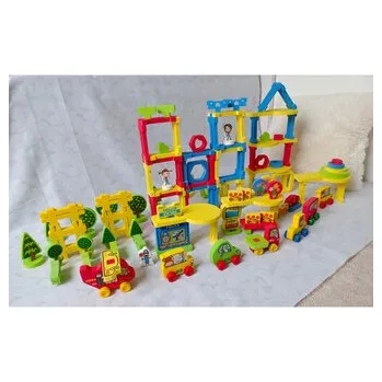 ostatní stavebnice FOAMINIS Velkoměsto s mrakodrapy, 117 dílů, pěnová stavebnice