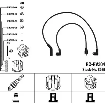 Zapalovací kabel Sada kabelů pro zapalování, 8269