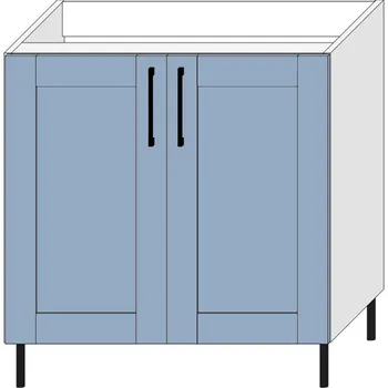 Kuchyňská skříňka Spodní dřezová skříňka S80D PASTEL Dekor: Modrá