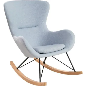 Křeslo Houpací křeslo Scandinavia tkanina modrá