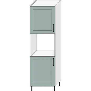 Kuchyňská skříňka Potravinová skříňka P60/T/L PASTEL Dekor: Zelená