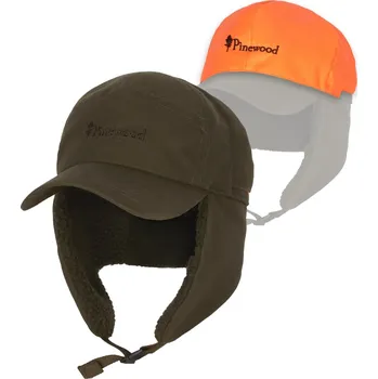 Kšiltovka Pinewood Čepice Smäland Teddy Winter Velikost: XL/2XL Mossgreen/Orange