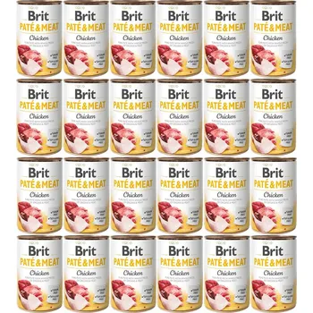 Krmivo pro psa BRIT Paté & Meat Chicken - mokré krmivo pro psy - 24x400g