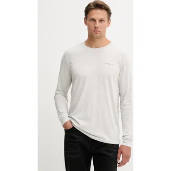 Pánské tričko Bavlněné tričko s dlouhým rukávem Tommy Jeans DM0DM21594 šedá 09A, vel. M