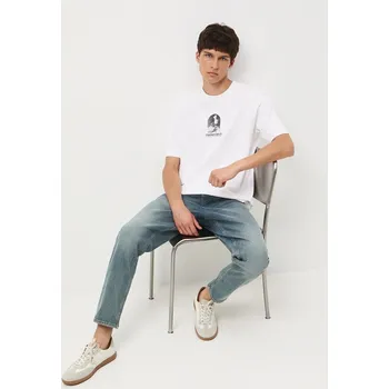 Pánské tričko Bavlněné tričko Medicine pánské, bílá barva, s potiskem RW25-TSM304 00X, vel. S