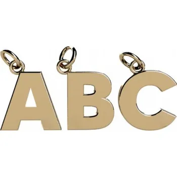 Přívěsek Couple, Přívěsek Písmeno ve žlutém zlatě, Symbol: S, 585-68-2-0499.0Z00.0.00.000.21.S